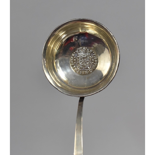 384 - A Georgian Silver Toddy Ladle with Twisted Baleen Handle