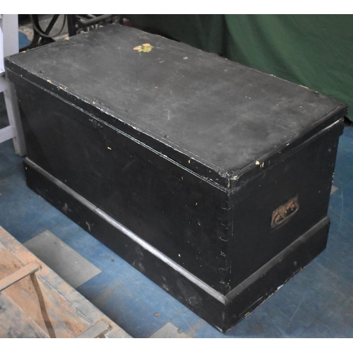 426 - A Vintage Coffer Chest with Inner Candle Store, 101cm x 53cm high