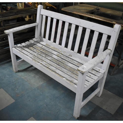 427 - A Wooden Garden Bench, 120cm