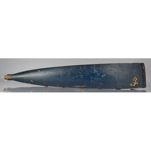 82 - A Novelty Pipe Rack formed From a Sculling Blade and Painted and Heraldic Decoration, 87cm high