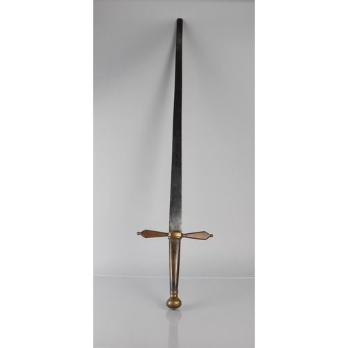 129 - An Early 20th Century German Theatrical Sword of Medieval Type, The Blade Inscribed for Hugo Baruth ... 