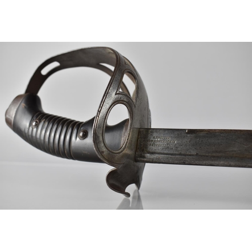 131 - A WWI German 1889 Pattern Prussian Cavalry Sword, The Blade Inscribed for Weyersberg Kirschbaum and ... 