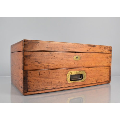 8 - A Late Victorian/Edwardian Mahogany Cased Games Compendium with Hinged Lid to Fitted Interior and Ba... 