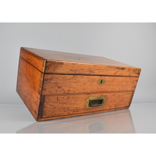 8 - A Late Victorian/Edwardian Mahogany Cased Games Compendium with Hinged Lid to Fitted Interior and Ba... 