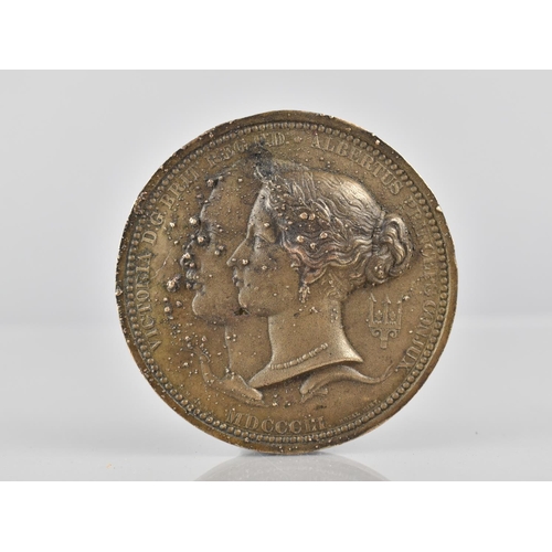 211 - A Mid 19th Century Bronze 1857 Great Exhibition Exhibitors Medal, Featuring The Profile of Victoria ... 