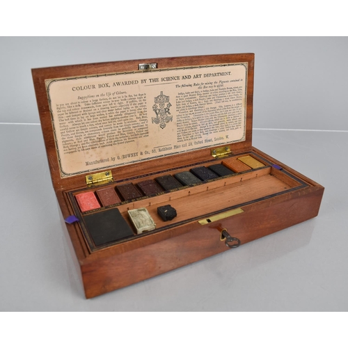 46 - A Victorian Mahogany Cased Watercolour Set, The Colour Box, Awarded by The Science and Art Departmen... 