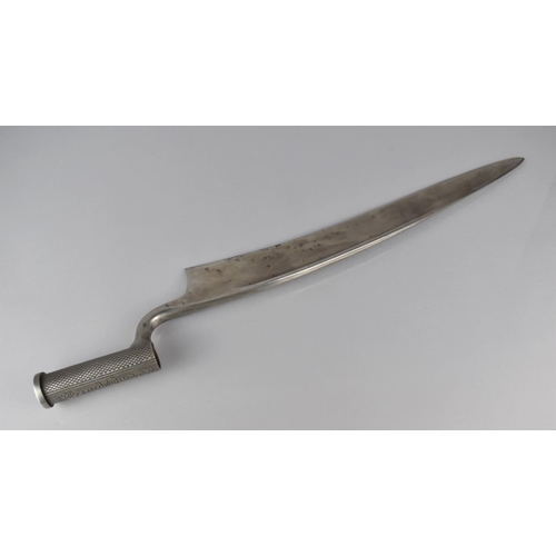 119 - A Replica Kukri Socket Bayonet with Curved Blade, Overall Length 56cms