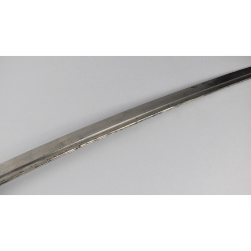 139 - A Japanese WWII Katana, The Blade Numbered 5333 Having Brass Sleeve and with Bound Shagreen Grip. St... 