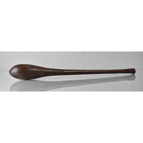 153 - An African Turned Hardwood Club, 54cms Long