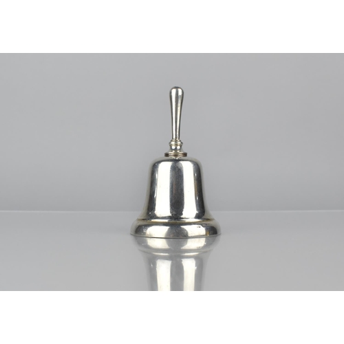 229 - An Edward VII Silver Bell, Birmingham 1908, 10.5cms High with Clapper