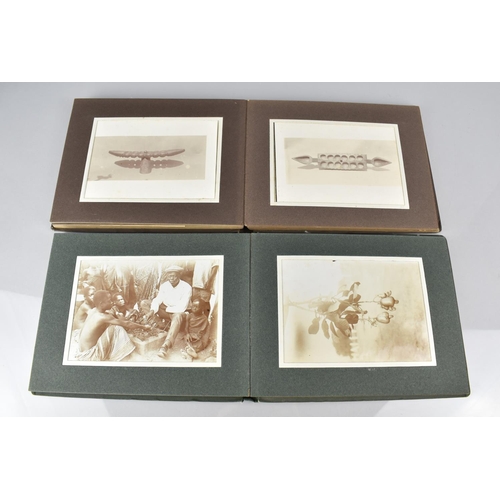 150 - Two Early 20th Century Photograph Albums Detailing African Flora and Fauna, People and Artwork relat... 