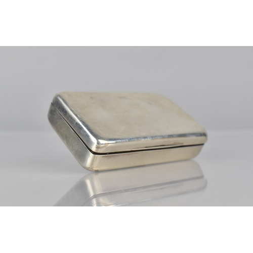 234 - A Georgian Silver Snuff Box by WP London, Hallmark 1802, 8x4.5x2cms, 87gms