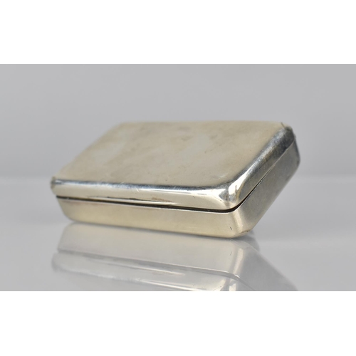 234 - A Georgian Silver Snuff Box by WP London, Hallmark 1802, 8x4.5x2cms, 87gms