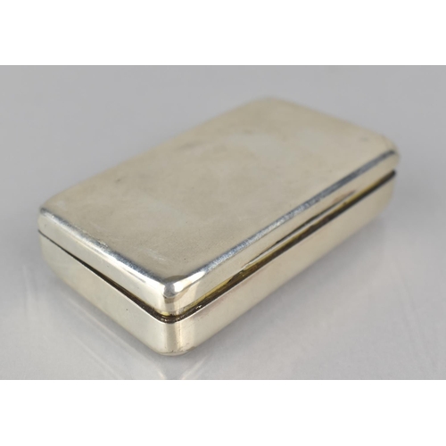 234 - A Georgian Silver Snuff Box by WP London, Hallmark 1802, 8x4.5x2cms, 87gms