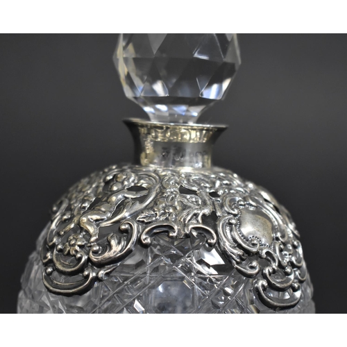 249 - A Pair of Edward VII Silver Mounted and Cut Glass Dressing Table Perfume Bottles of Globular Form, B... 