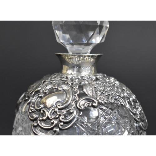 249 - A Pair of Edward VII Silver Mounted and Cut Glass Dressing Table Perfume Bottles of Globular Form, B... 