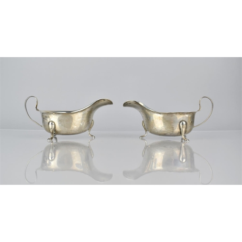 250 - A Pair of George V Sauce Boats by Robinson and Co Ltd, Sheffield 1934, 213gms