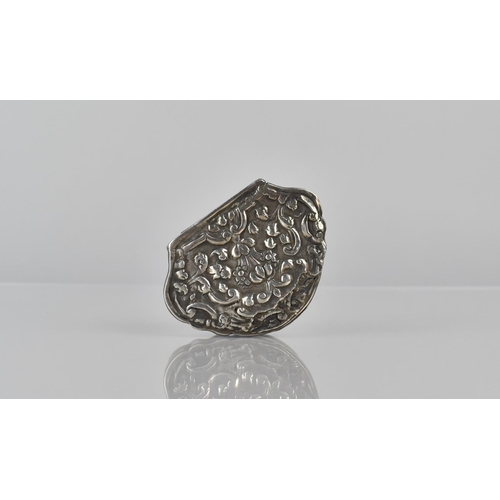 244 - An Early 19th Century Silver Snuff Box with Repousse Decoration, 7cms Wide