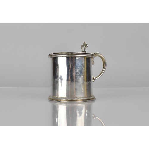 247 - A Victorian Silver Mustard Pot by Henry John Lias and James Wakely, London 1879, Having Scrolled Loo... 