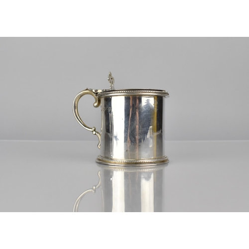 247 - A Victorian Silver Mustard Pot by Henry John Lias and James Wakely, London 1879, Having Scrolled Loo... 