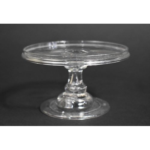 261 - An Unusually Small Georgian Hand Blown Comport/Tazza with Lipped Top and Dome Foot, 10cms Diameter, ... 