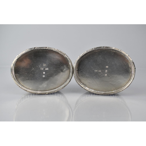 226 - A Pair of George III Silver Salt Cellars by Matthew Boulton and John Fothergill, Birmingham 1773, Of... 