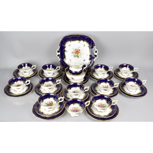 271 - A Late 19th/Early 20th Century Coalport Tea Service to comprise Twelve Saucers, Cups and Side Plates... 