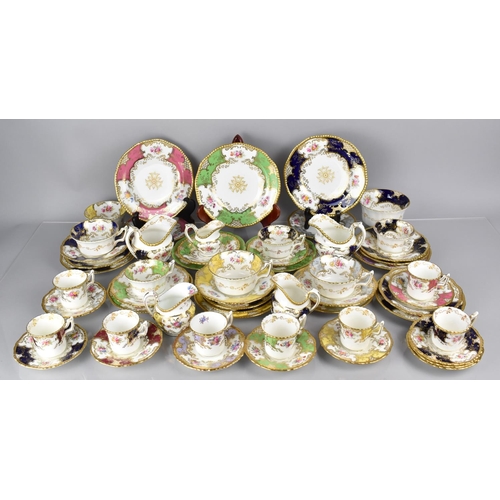 272 - A Large Collection of Early 20th Century Coalport Harlequin Tea and Coffee Wares to Comprise Coffee ... 