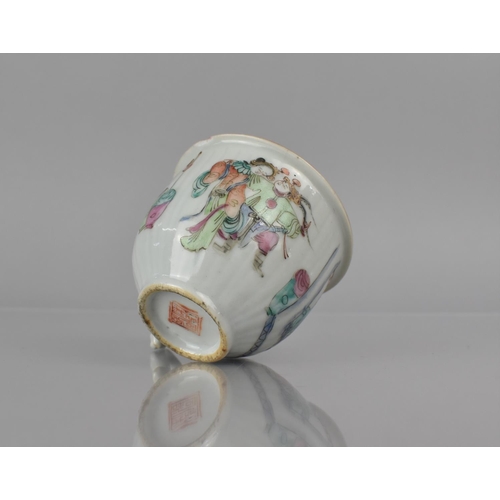 347 - A 19th Century Chinese Porcelain 'legendary Tale' Cup Decorated in the Famille Rose Palette with Sta... 