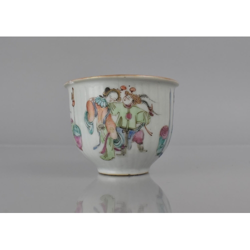 347 - A 19th Century Chinese Porcelain 'legendary Tale' Cup Decorated in the Famille Rose Palette with Sta... 