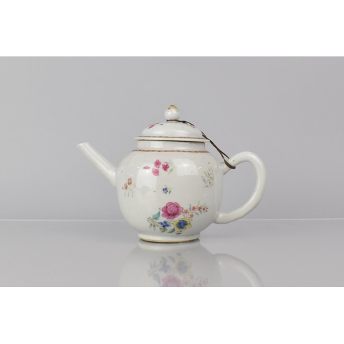 346 - An 18th Century Chinese Famille Rose Teapot, Qing Dynasty, Qianlong Period, 1736-1795, with Floral D... 