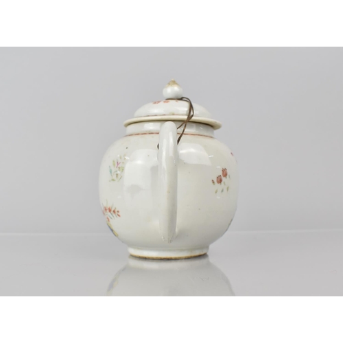 346 - An 18th Century Chinese Famille Rose Teapot, Qing Dynasty, Qianlong Period, 1736-1795, with Floral D... 