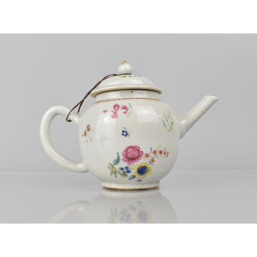 346 - An 18th Century Chinese Famille Rose Teapot, Qing Dynasty, Qianlong Period, 1736-1795, with Floral D... 