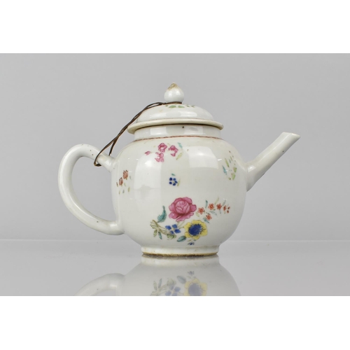 346 - An 18th Century Chinese Famille Rose Teapot, Qing Dynasty, Qianlong Period, 1736-1795, with Floral D... 