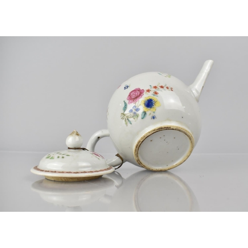 346 - An 18th Century Chinese Famille Rose Teapot, Qing Dynasty, Qianlong Period, 1736-1795, with Floral D... 