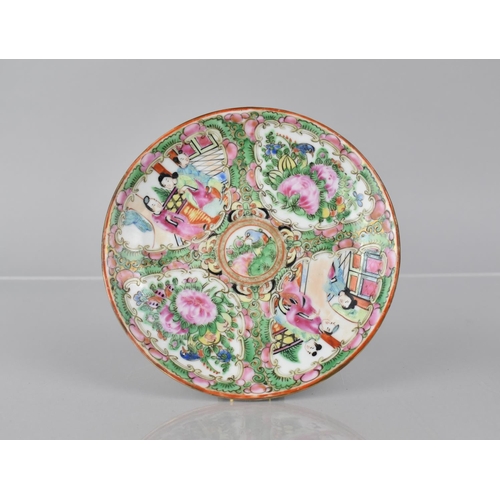 362 - An Early 20th Century Chinese Famille Rose Medallion Cup and Saucer decorated with Figural, Floral a... 