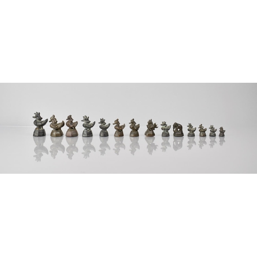 436 - A Collection of Fourteen 19th Century Opium Weights Mainly in the Form of Hitha Birds, Tallest 6cms ... 