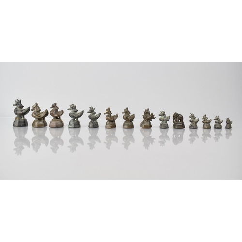 436 - A Collection of Fourteen 19th Century Opium Weights Mainly in the Form of Hitha Birds, Tallest 6cms ... 