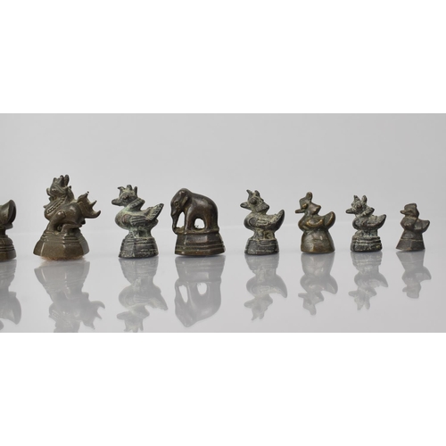 436 - A Collection of Fourteen 19th Century Opium Weights Mainly in the Form of Hitha Birds, Tallest 6cms ... 