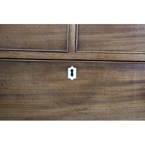 479 - A 19th Century Mahogany Chest of Two Short and Three Long Drawers, Ivory Escutcheons. With Exemption... 