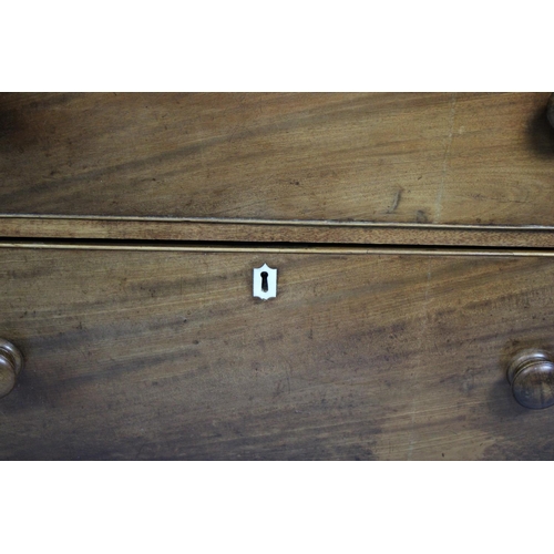 479 - A 19th Century Mahogany Chest of Two Short and Three Long Drawers, Ivory Escutcheons. With Exemption... 