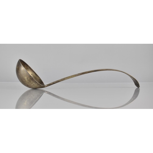 223 - A Georgian Silver Ladle by Josiah Williams and Co, London Hallmark, 30cms Long, 380gms