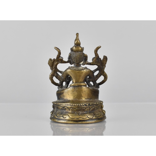 440 - A Bronze Nepalese Study of Vasundhara, 8.5cms High