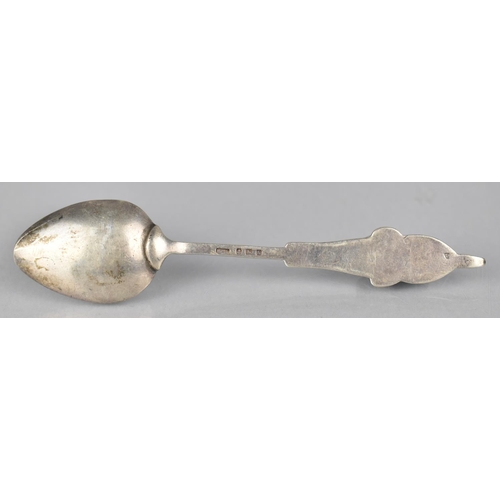 225 - An Edward VII Silver and Enamel Teaspoon by William Hair Haseler, Birmingham 1909, The Form in the M... 