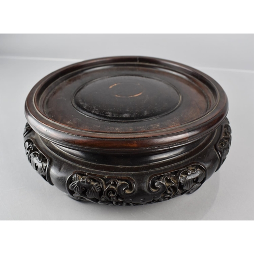 427 - A Large 19th Century Hardwood Stand of Circular From having Pierced Side Panels on Bracket Feet to F... 