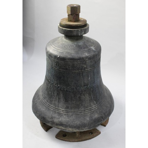 462 - A Large Buoy Bell Cast by Taylors Founders Loughborough (Taylor and Co) Dated 1941 and Inscribed for... 