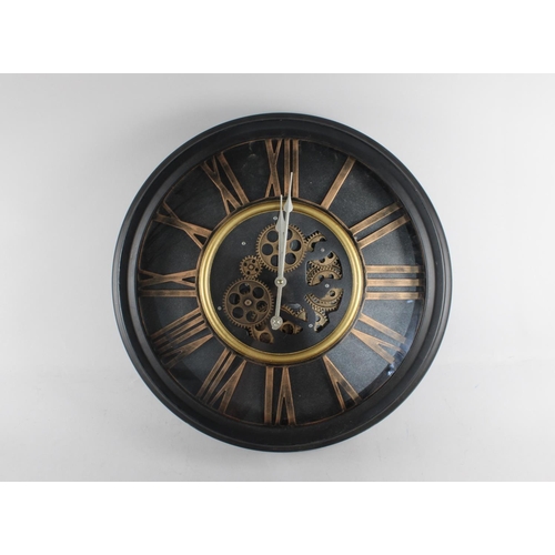 121 - A Modern Circular Battery Driven Wall Clock, 50cms Diameter