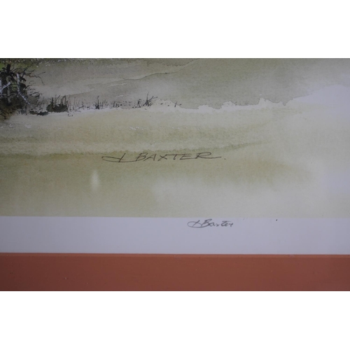 136 - A Framed Limited Edition Baxter Print, 194/600, 57x34cms