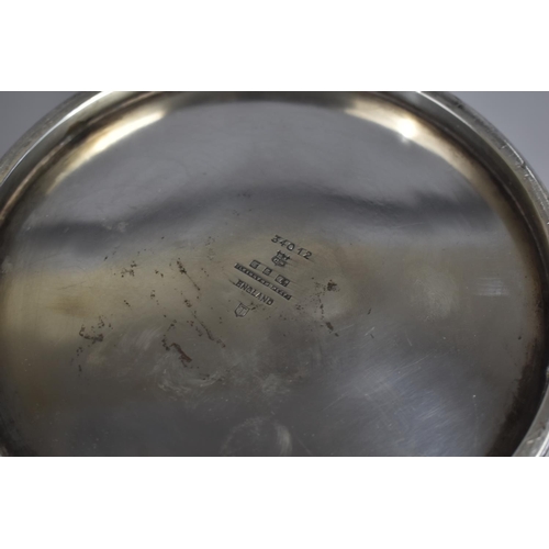 156 - A Nice Quality Silver Plated Two Handled Wine Cooler, Stamped E and Co for Elkington, 20cms Diameter... 