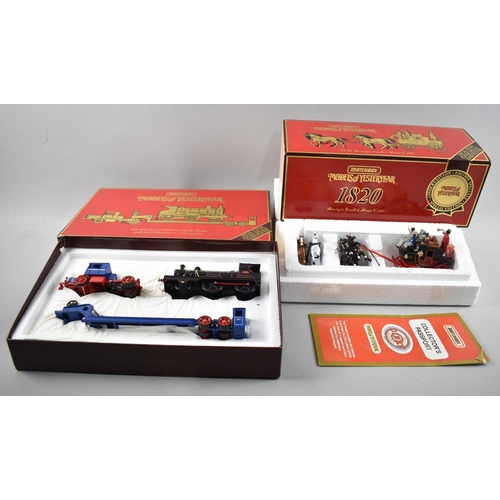 173 - Two Boxed Matchbox Models of Yesteryear, Passenger Coach and Scammell Truck Trailer with Locomotive